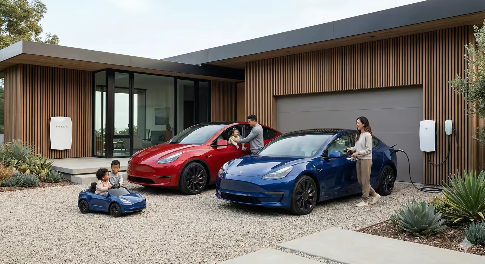 Tesla en un contexto de vida diaria
